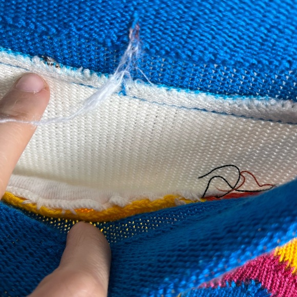 Vintage Vicki Volts Rainbow Chevron Flower Dress - Picture 5 of 16